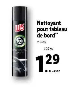 Lidl Nettoyant Pour Tableu De Bord offre