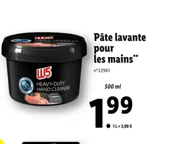Lidl Pate Lavante Pour Les Mains offre