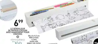 LE DéROULEUR DE PAPIERA A DESSIN AVEC RANGEMENT POUR CRAYONS