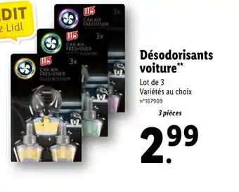 Lidl Désodorisants Voiture offre