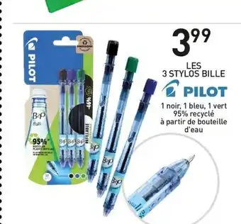 Stokomani LES 3 STYLOS BILLE offre