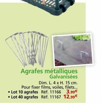 Provence Outillage Agrafes métalliques galvanisées offre