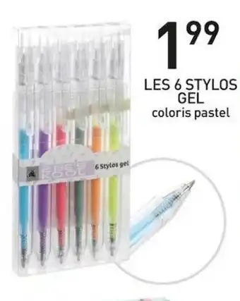 Stokomani LES 6 STYLOS GEL COLORIS PASTEL offre