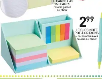 Stokomani LE BLOC NOTE POT A CRAYONS offre