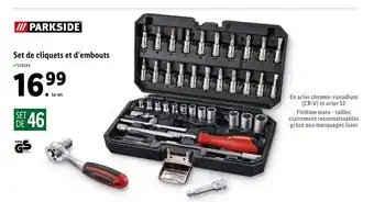 Lidl Set De Cliquets Et D'Embouts offre
