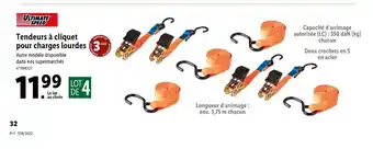 Tendeurs A Cliquet Pour Charges Lourdes