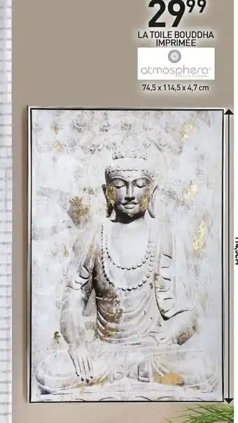 Stokomani LA TOILE BOUDDHA IMPRIMéE offre