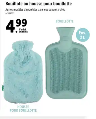 Lidl Bouillote Ou Housse Pour Bouillotte offre