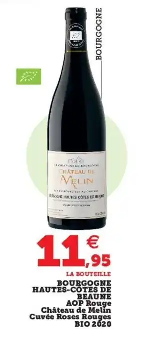 Super U Bourgogne Hautes-Cotes De Beaune offre