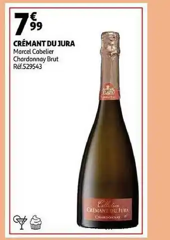 Auchan Crémant du jura marcel cabelier chardonnay brut offre