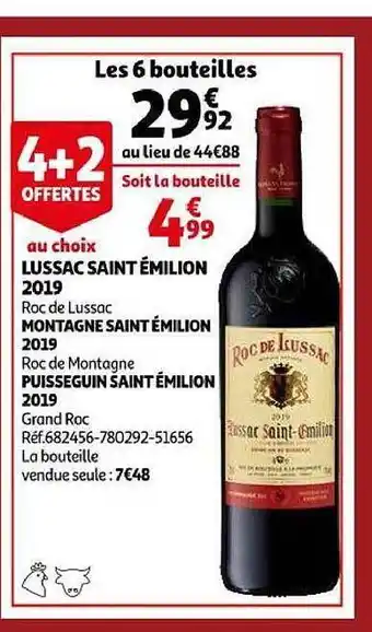 Lussac saint émilion 2019, montagne saint émilion 2019, puisseguin saint émilion 2019