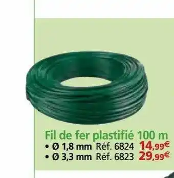 Provence Outillage Fil de fer plastifié 100 m offre