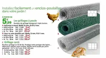 Provence Outillage Les grillages à poule offre