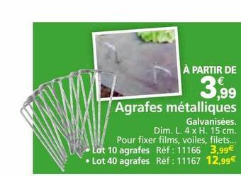 Provence Outillage Agrafes métalliques offre