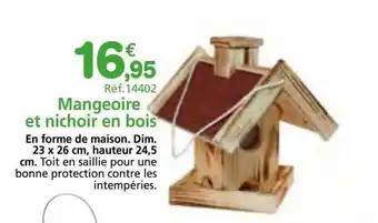 Provence Outillage Mangeoire et nichoir en bois offre