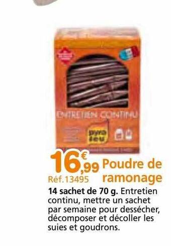 Provence Outillage Poudre de ramonage offre
