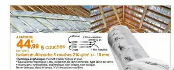 Provence Outillage Isolant multicouche 5 couches offre