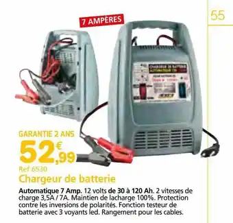 Provence Outillage Chargeur de batterie offre