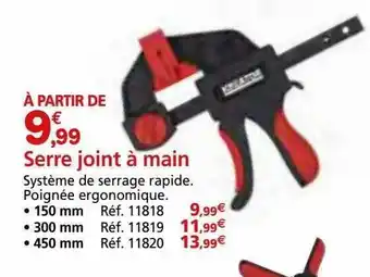 Provence Outillage Serre joint à main offre