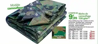 Provence Outillage Bâche de camouflage 130 g-m² offre