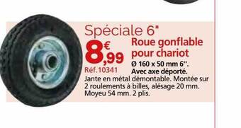 Provence Outillage Roue gonflable pour chariot offre