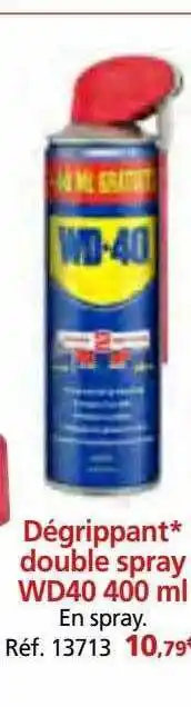 Provence Outillage Dégrippant double spray wd40 400ml offre