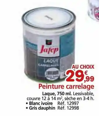 Provence Outillage Peinture carrelage offre