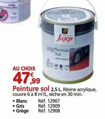 Provence Outillage Peinture sol offre