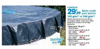 Provence Outillage Bâche ronde pour piscine offre