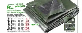 Provence Outillage Bâche industrielle ultra lourde 240 g-m² offre