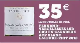 Super U Pernand-Vergelesses 1ER Ceu En Caradeux AOP Blanc Laleure-Piot 2018 offre