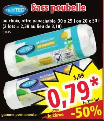 Norma Sacs Poubelle offre
