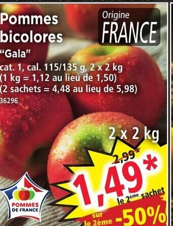 Norma Pommes Bicolores Gala offre