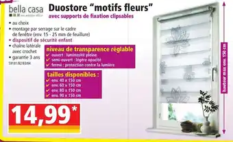 Norma Duostore Motifs Fleurs offre