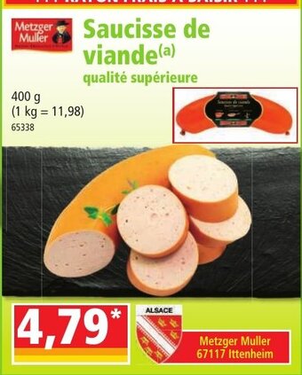 Norma Saucisse de Viande offre