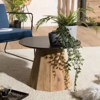 Pier Import Table d'appoint ronde bois recyclé pin cracovie offre