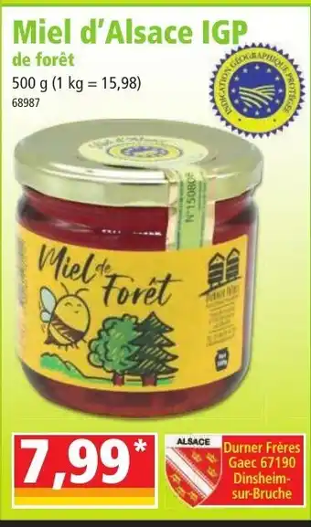 Norma Miel d'Alsace IGP offre