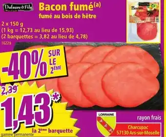 Norma Bacon Fumé offre