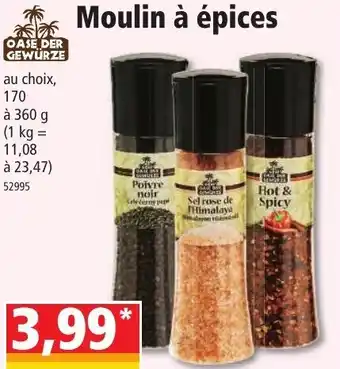 Norma Moulin à épices offre