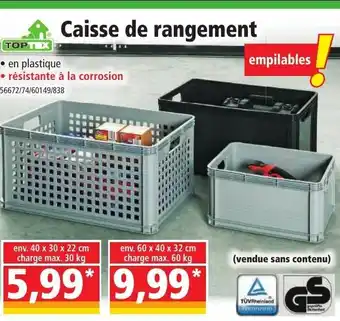 Norma Caisse de Rangement offre