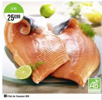 Casino Supermarchés Filet de Saumon Bio offre