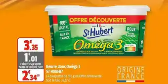 Coccimarket Beurre doux oméga 3 st hubert offre