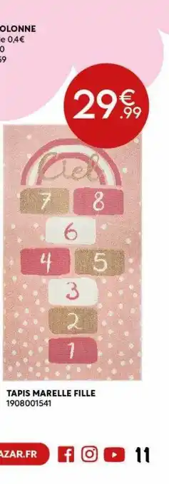 Maxi Bazar Tapis marelle fille offre