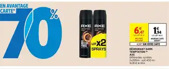 Intermarché Deodorant Dark Temptation Exe offre