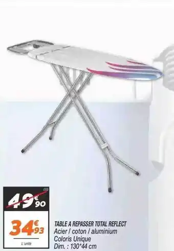 Table à repasser total reflect