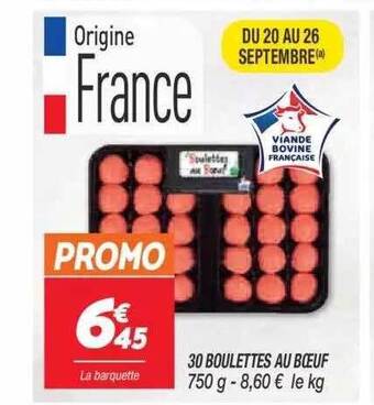 Netto 30 boulettes au boeuf offre