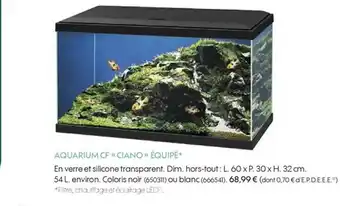 Aquarium cf ciano équipé