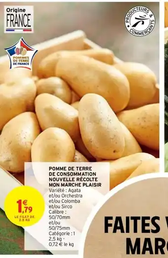 Intermarché Pomme de Terre de Consommation Nouvelle Recolte Mon Marché Plaisir offre