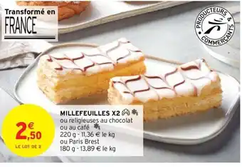 Intermarché Millefeuilles x2 offre