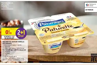 Intermarché Paturette Saveur Vanille Pâturages offre